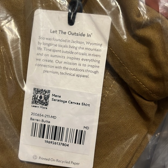 Stio Men's Light Brown Shirt Jacket - Picture 8 of 16